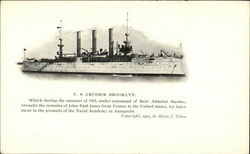 U. S. Cruiser Brooklyn Ships Postcard Postcard