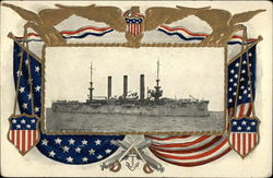 US Cruiser Brooklyn Ships Postcard Postcard