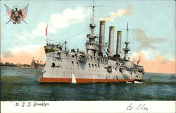 U.S.S. Brooklyn Ships Postcard Postcard