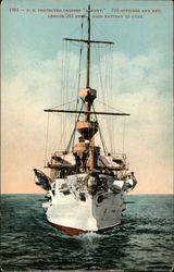 US Protected Cruiser "Albany" Postcard