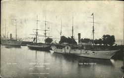 The Essex / Perry's flagship Niagara (1813-1913) / the Wolverine Ships Postcard Postcard