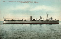 1298 - U. S. torpedo boat "Parragut' Postcard