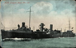 H.M. Torpedo Boat, No. 110 Ships Postcard Postcard