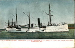 US Gunboat Petrel Ships Postcard Postcard