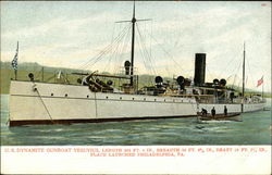 U.S. Dynamite Gunboat "Vesuvius" Ships Postcard Postcard