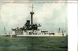 US Monitor Amphitrite Ships Postcard Postcard