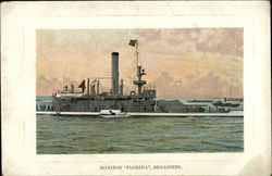 Monitor "Florida", Broadside Ships Postcard Postcard