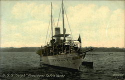 U.S.S. Sylph President Taft's Yacht Postcard