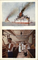 Battleship Missouri, In the Cook's Galley Ships Postcard Postcard