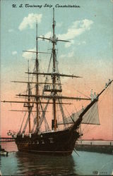 U.S. Training Ship Constellation Postcard