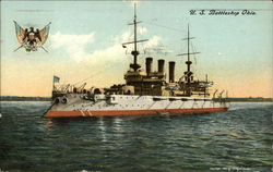 U.S. Battleship Ohio Ships Postcard Postcard