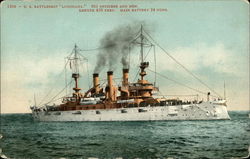 US Battleship "Louisiana" Postcard