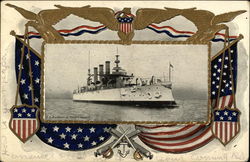 U.S. Battleship Rhode Island Boats, Ships Postcard Postcard