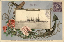 Welcome Boats, Ships Postcard Postcard