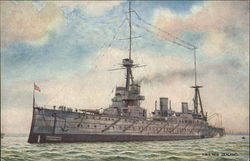 HMS "New Zealand" Postcard