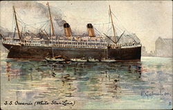 SS Oceanic (White Star Line" Boats, Ships Postcard Postcard