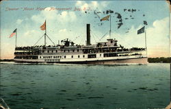 Steamer Mount Hope, Narragansett Bay, R.I Boats, Ships Postcard Postcard