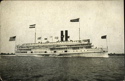 Fall River Line, "Providence" Boats, Ships Postcard Postcard