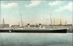 RMS Teutonic on the Water Postcard