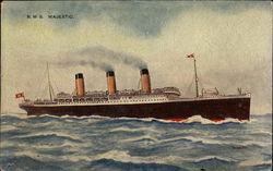 R.M.S. Majestic Postcard