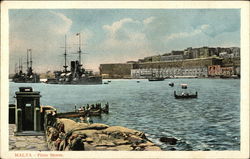 Malta - Pinto Stores Boats, Ships Postcard Postcard