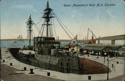 Queen Alexandra's Dock No. 2, Gibraltar Postcard