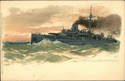 S.M. Panzerschiff III. Cl. "Württemberg" Postcard