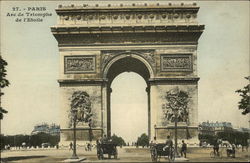 Arc de Triomphe de l'Etoile Paris, France Postcard Postcard