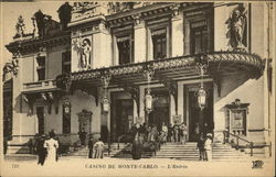 721 - Casino de Monte-Carlo. - L'Entrée Monaco, Monaco Postcard Postcard