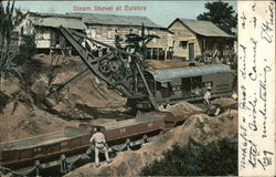 Steam Shovel Culebra, Panama Postcard Postcard