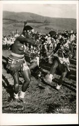 Zulu Dancing Girls Postcard Postcard