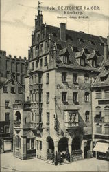 Hotel Deutscher Kaiser Nuremberg, Germany Postcard Postcard