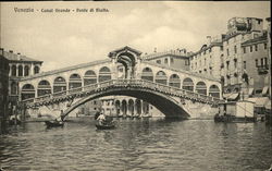 Venezia, Canal Grande e Ponte di Rialto Venice, Italy Postcard Postcard