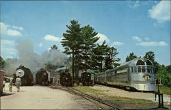 Edaville Railroad Yard Postcard