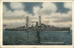 USS Superdreadnought Nevada Battleships Postcard Postcard