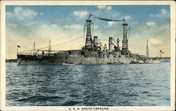 USS South Carolina Battleships Postcard Postcard