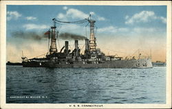 USS Connecticut Battleships Postcard Postcard