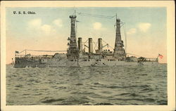 U.S.S. Ohio Battleships Postcard Postcard