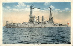 USS Ohio Battleships Postcard Postcard