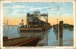 The Mastodon, Southern Pacific Railway Barge, the Largest of its Class in the World Postcard