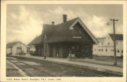 C.N.R. Railway Station Postcard