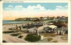 The Walk York Beach, ME Postcard Postcard