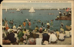 Water Sports on Alamitos Bay Postcard