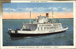 St. Petersburg-Bradenton "Pinellas", St, Petersburg, FL Ferries Postcard Postcard