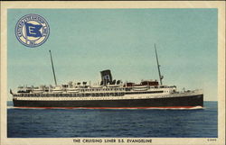 The Cruising Liner SS Evangeline Cruise Ships Postcard Postcard