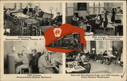 Servicemen Services Provided by Pennsylvania Railroad Military Postcard Postcard