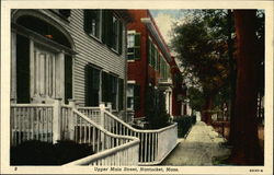 Upper Main Street Nantucket, MA Postcard Postcard