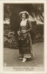 Princess Victoria Louise in National Dress Royalty Postcard Postcard