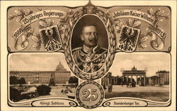 25th Anniversary Kaiser Wilhelm II Postcard