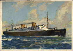 Norddeutscher Lloyd, Bremen "Columbus" Steamers Postcard Postcard